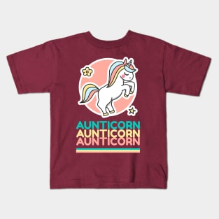 Aunticorn Auntie Gift Kids T-Shirt